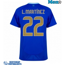 Argentina Lautaro Martinez #22 Replica Away Shirt Copa America 2024 Short Sleeve